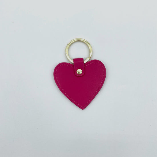 Load image into Gallery viewer, Leather Heart Keychain
