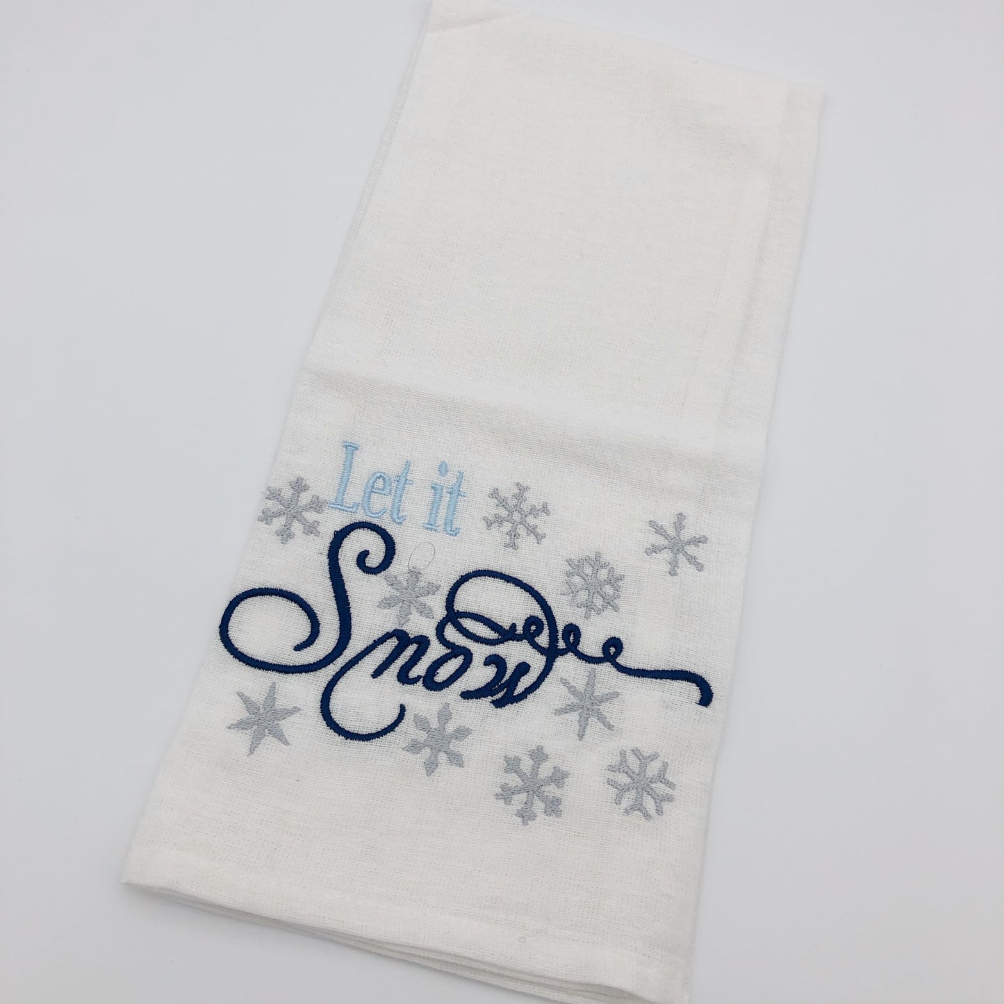 Let it Snow Floursack Tea Towel