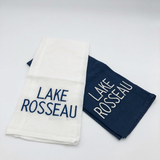 Lake Rosseau Floursack Tea Towel
