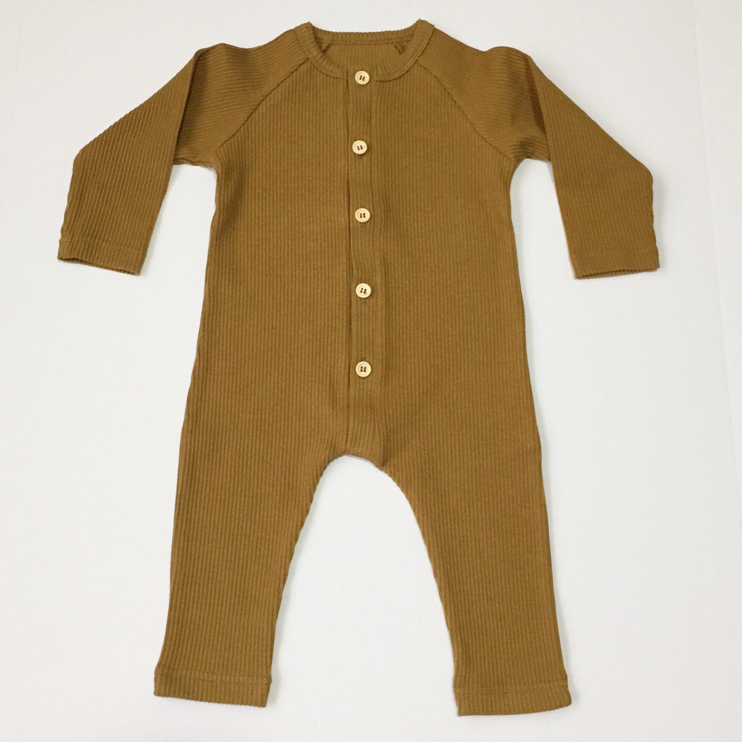 Load image into Gallery viewer, Camel Hunter Ribbed Romper
