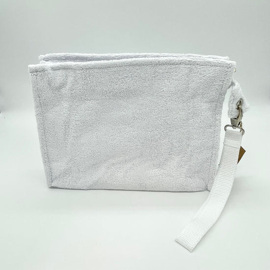 Load image into Gallery viewer, White Large Terry Pouch
