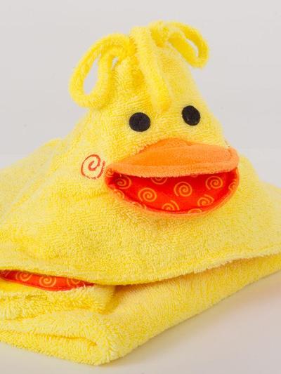Puddles the Duck Hooded Towel