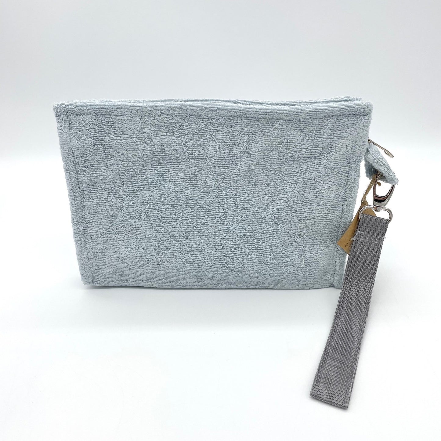 Pearl Grey Small Terry Pouch