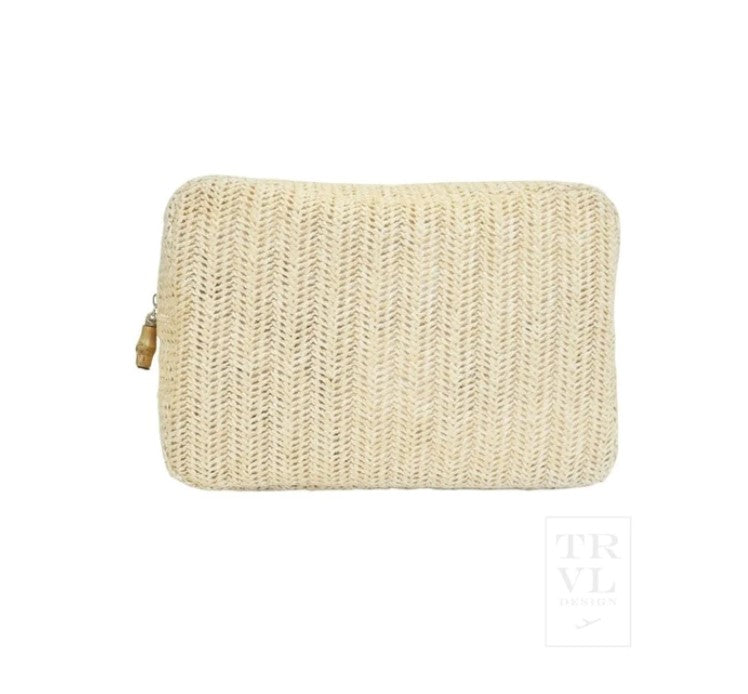Load image into Gallery viewer, Straw Sand Big Glam Toiletry Bag
