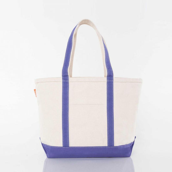 Violet Medium Zippered Tote Bag